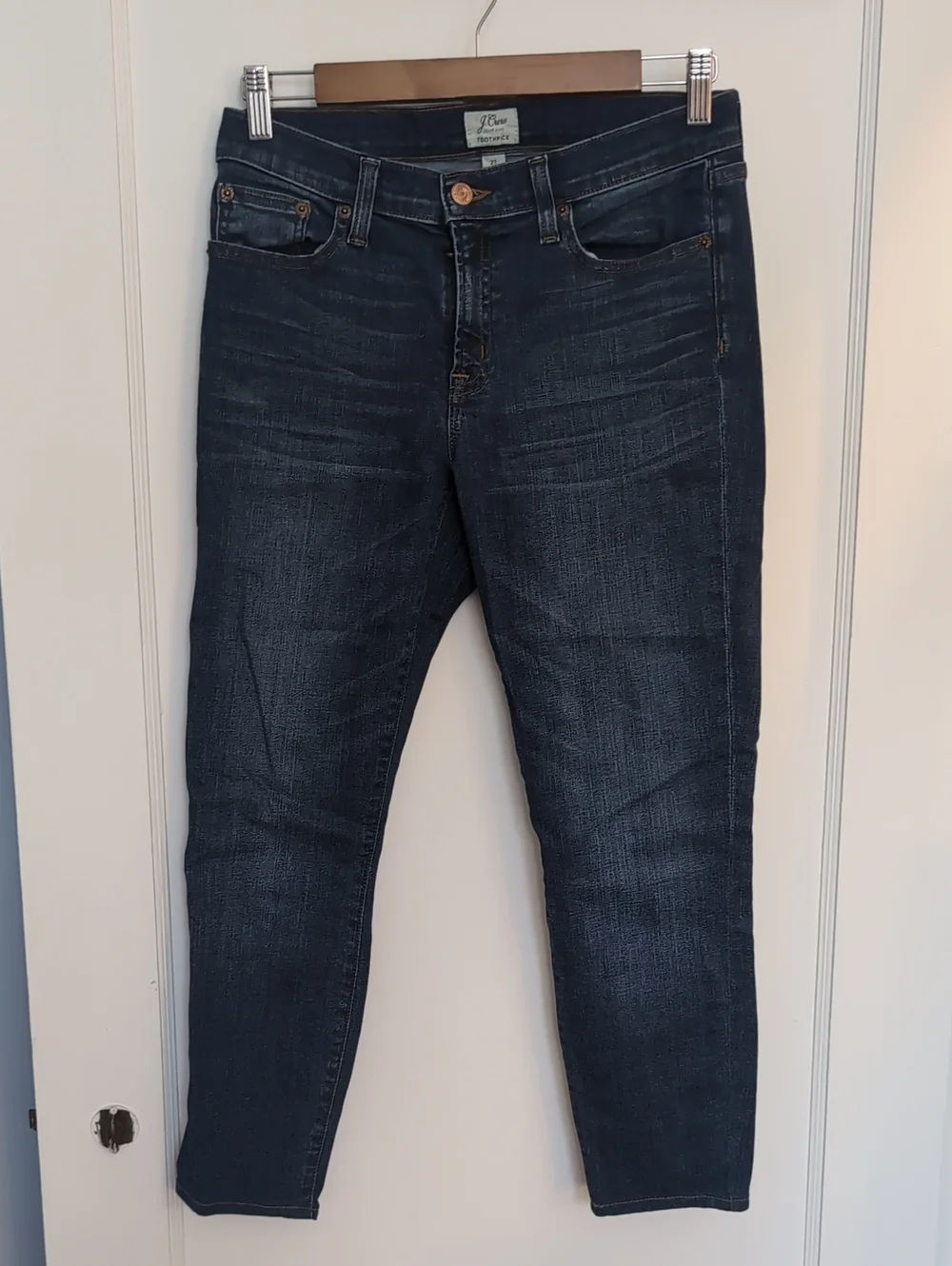 J. Crew Toothpick Dark Blue Skinny Jeans
